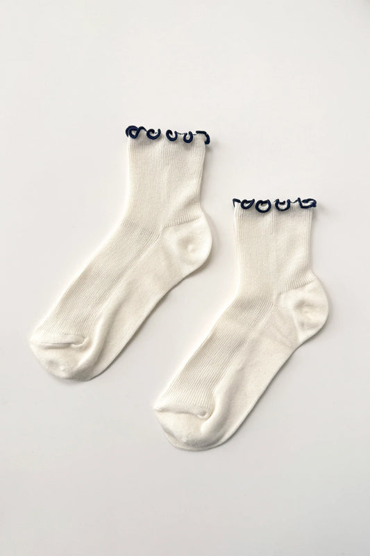 Petite Ruffle Modal Sock