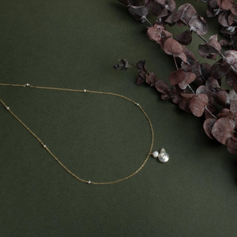 Twins Pearl Necklace
