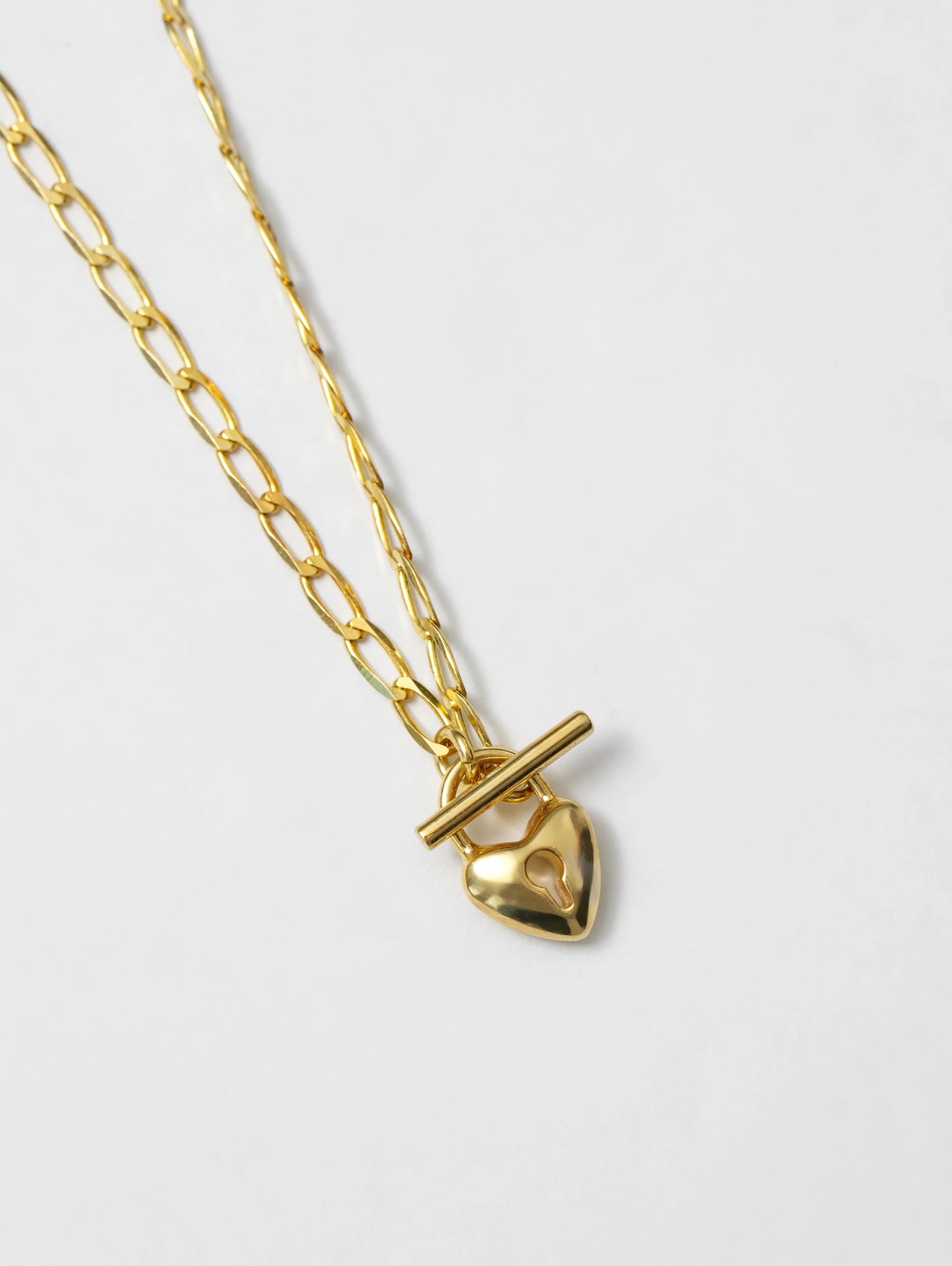 Heart Toggle Necklace | Gold and Silver