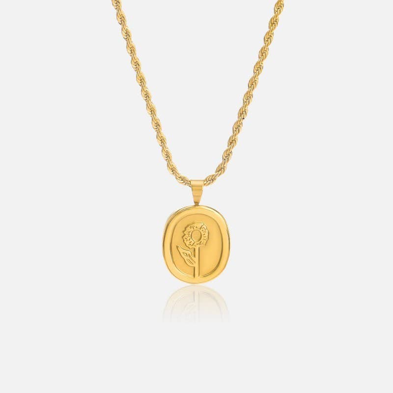 Rose Pendant Necklace