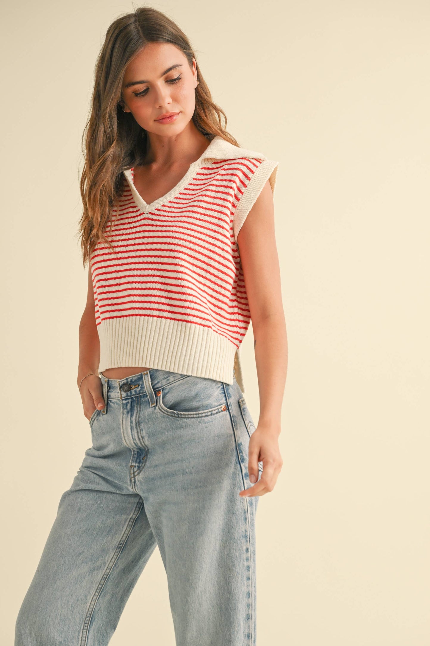 Striped Sweater Vest