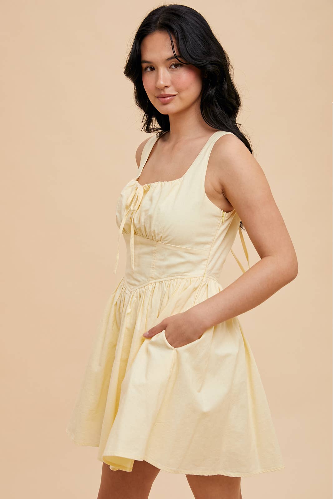 Linen Flared Dress