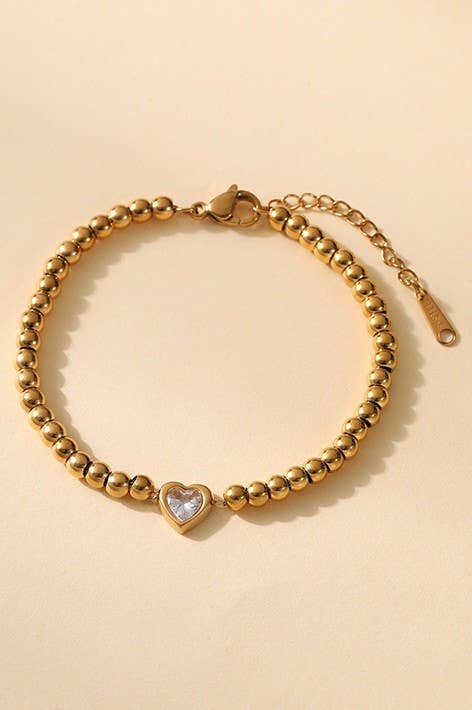Heart Beaded Bracelet