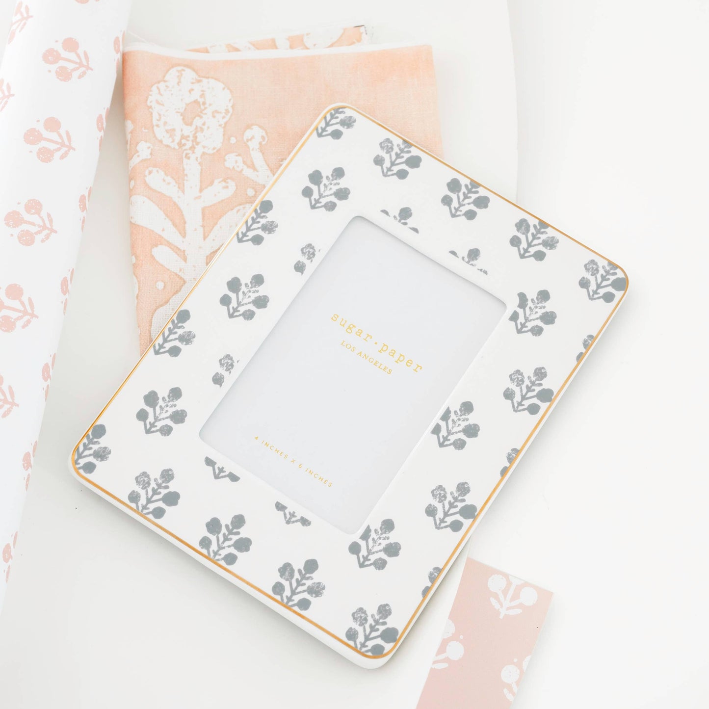Slate Floral Frame
