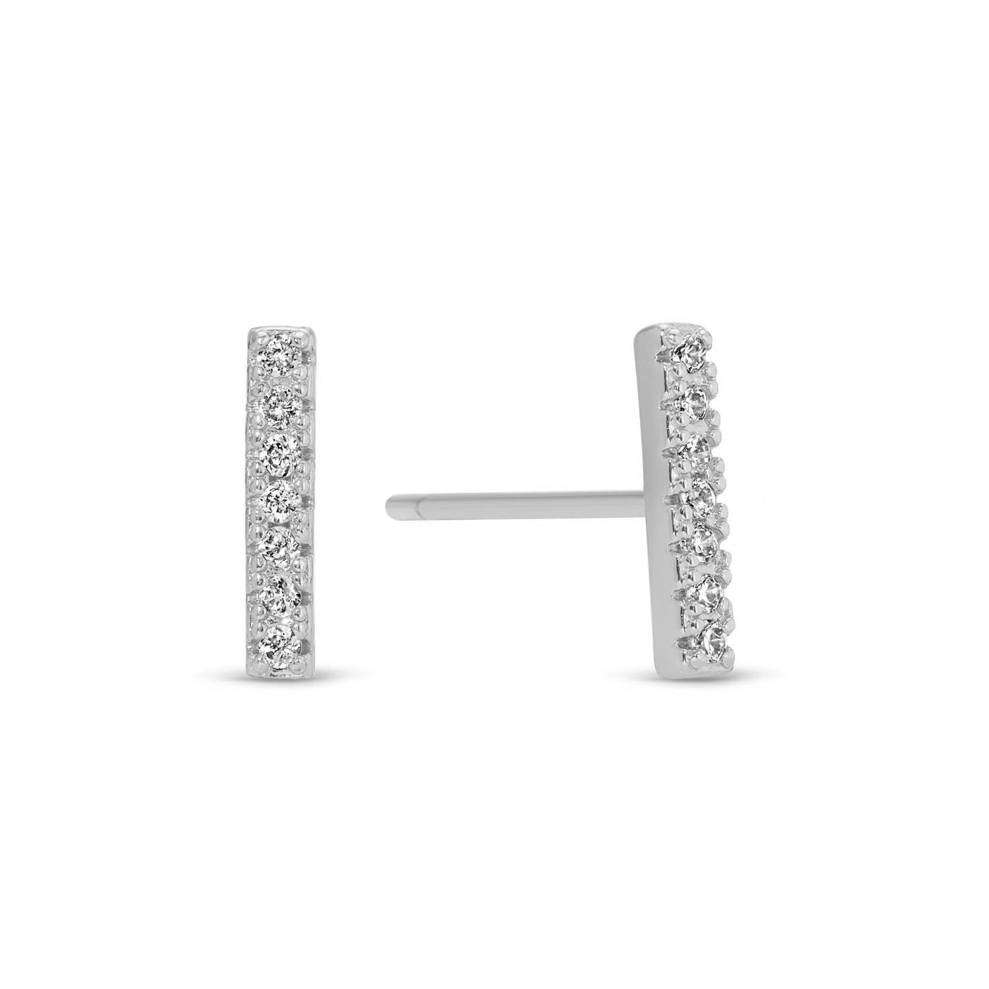 Pavé Bar Studs