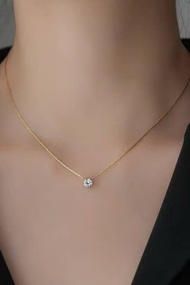 Dainty Rhinestone Necklace
