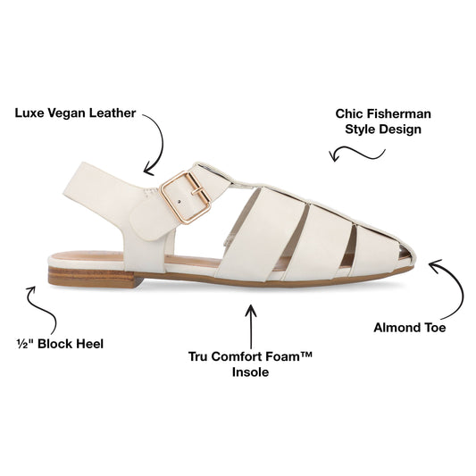 Cailinna Fisherman Sandal | Black