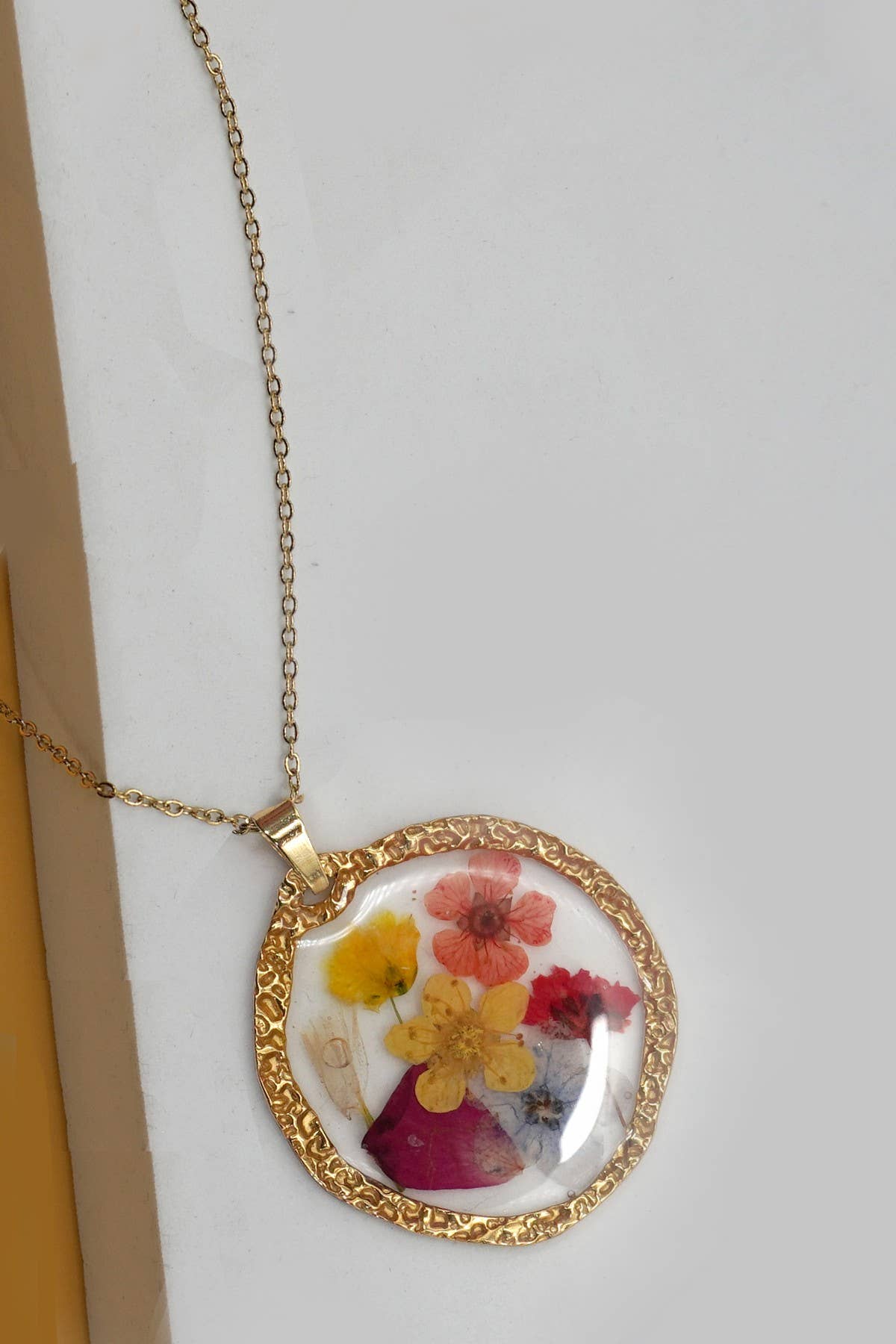 Pressed Flower Necklace