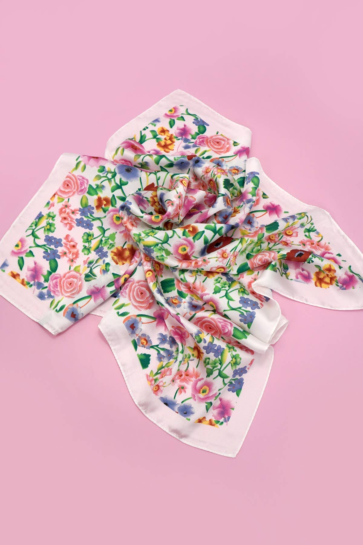 Floral Print Bandana Scarf