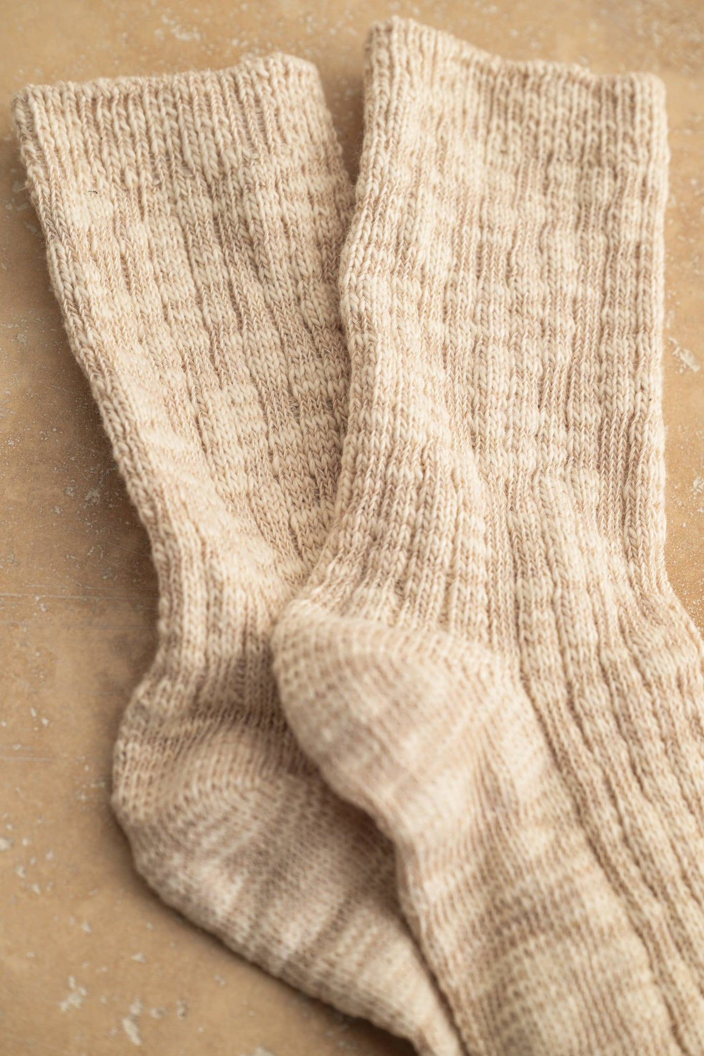Cozy Melange Crew Socks