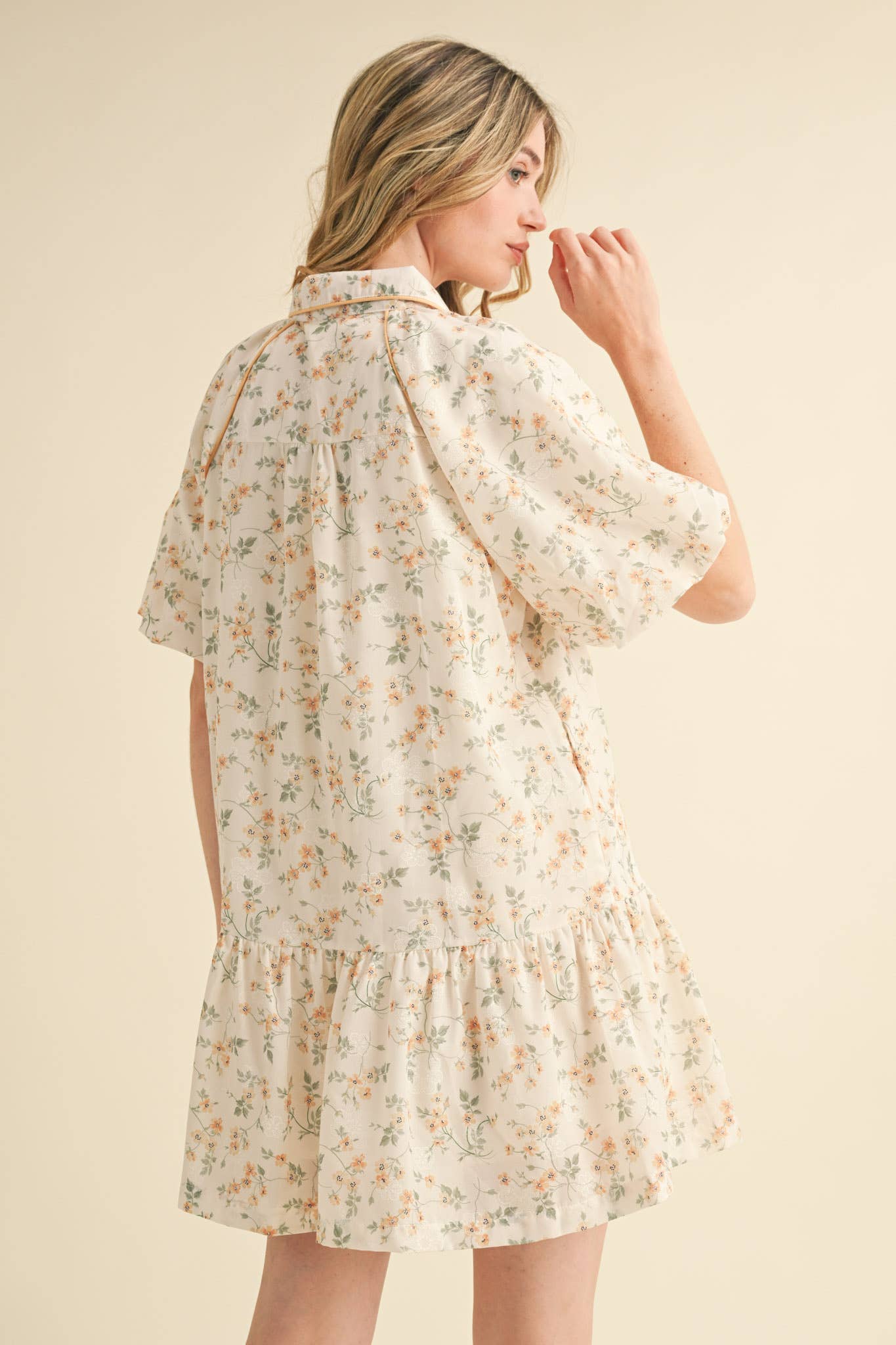 Button Down Floral Dress