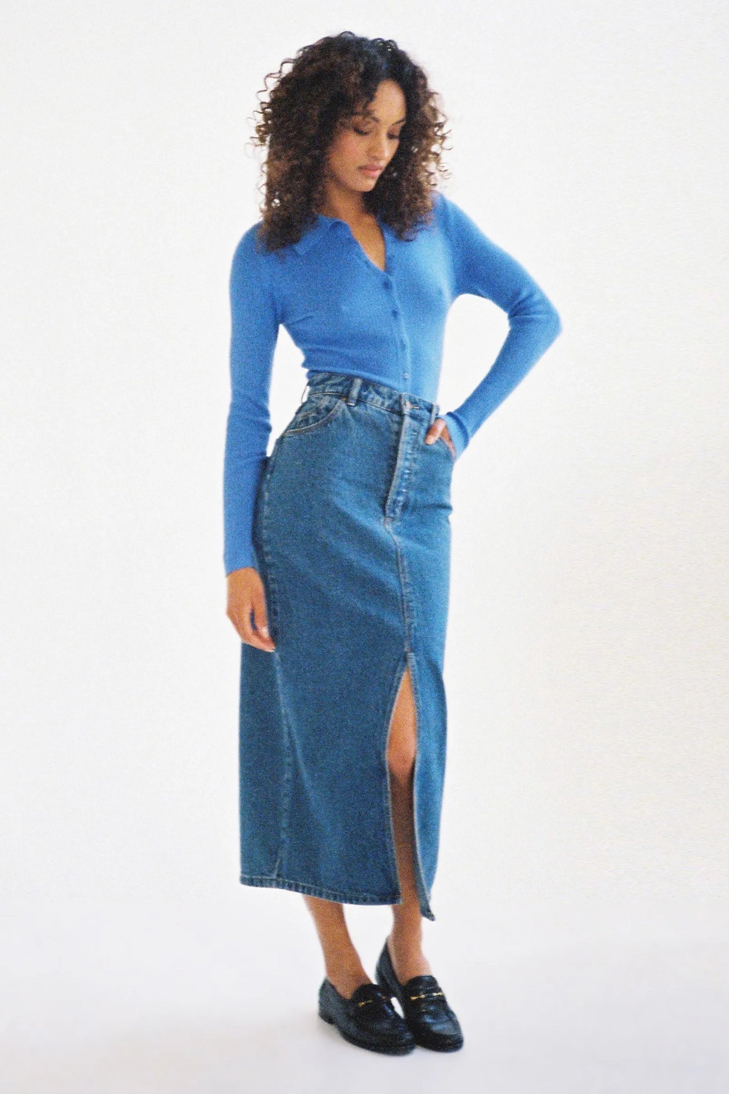 Chicago Skirt | Lyocell Blue