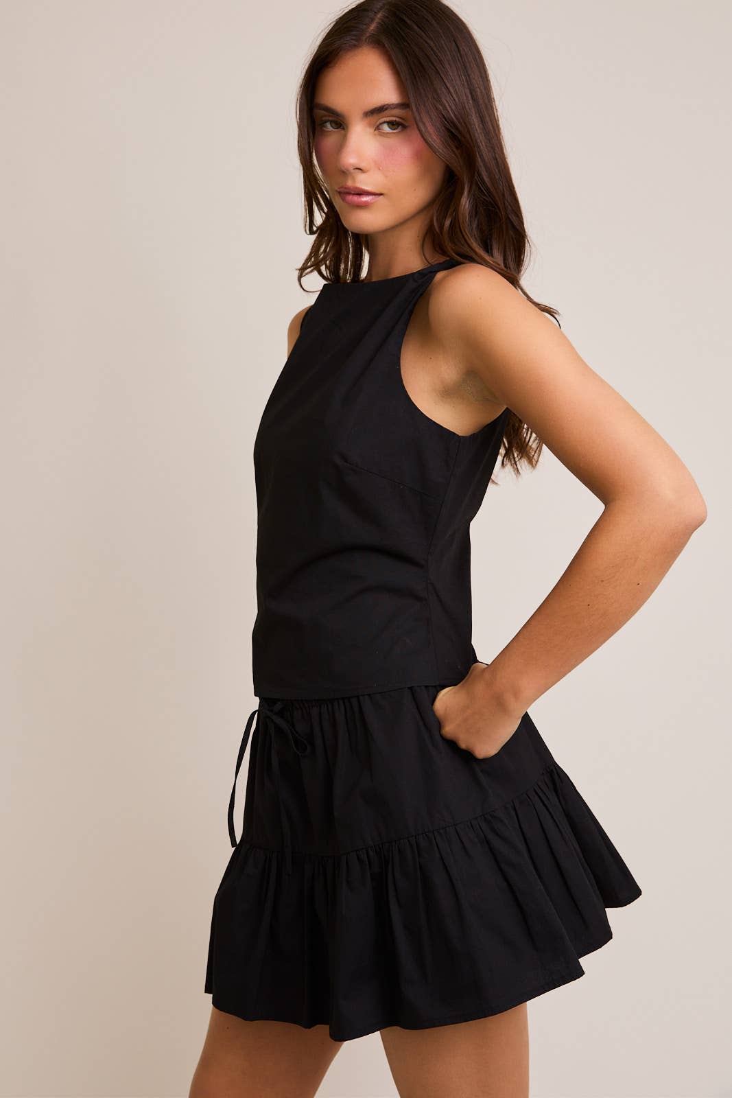 Tiered Mini Skirt