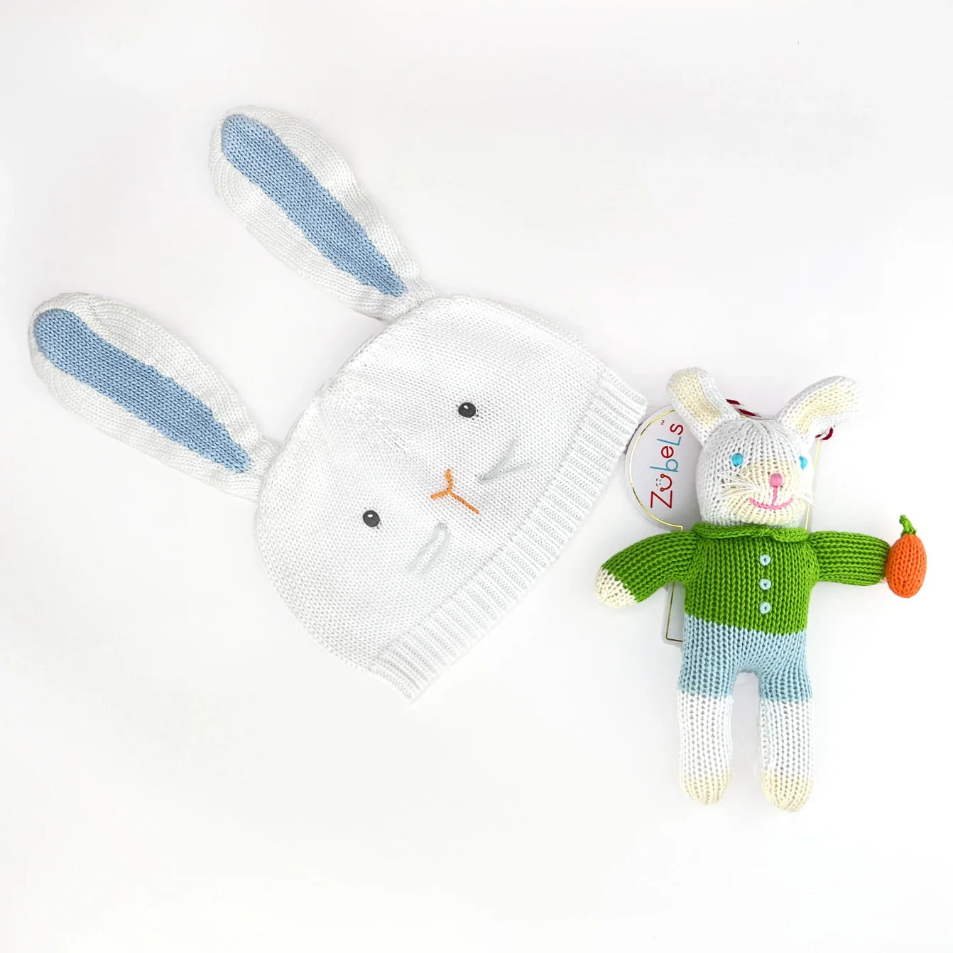 Collin the Bunny Knit Doll