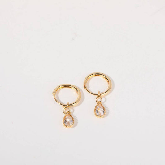 Birthstone Teardrop Earrings
