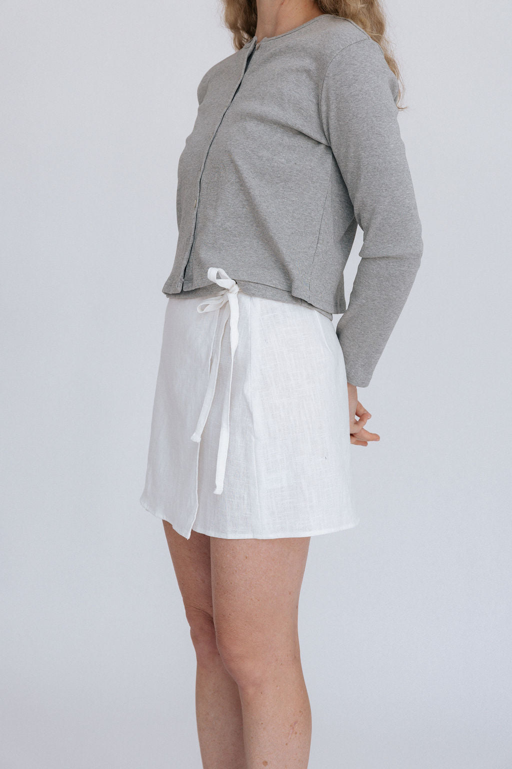 Beck Wrap Skirt | White