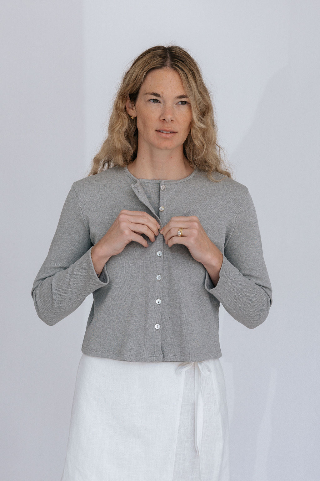 Jane Cardigan | Heather Gray