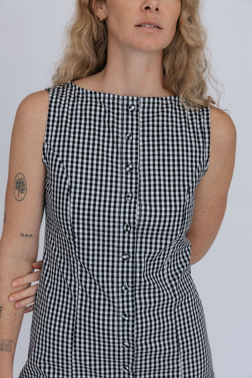 Bridgett Dress | Black Gingham