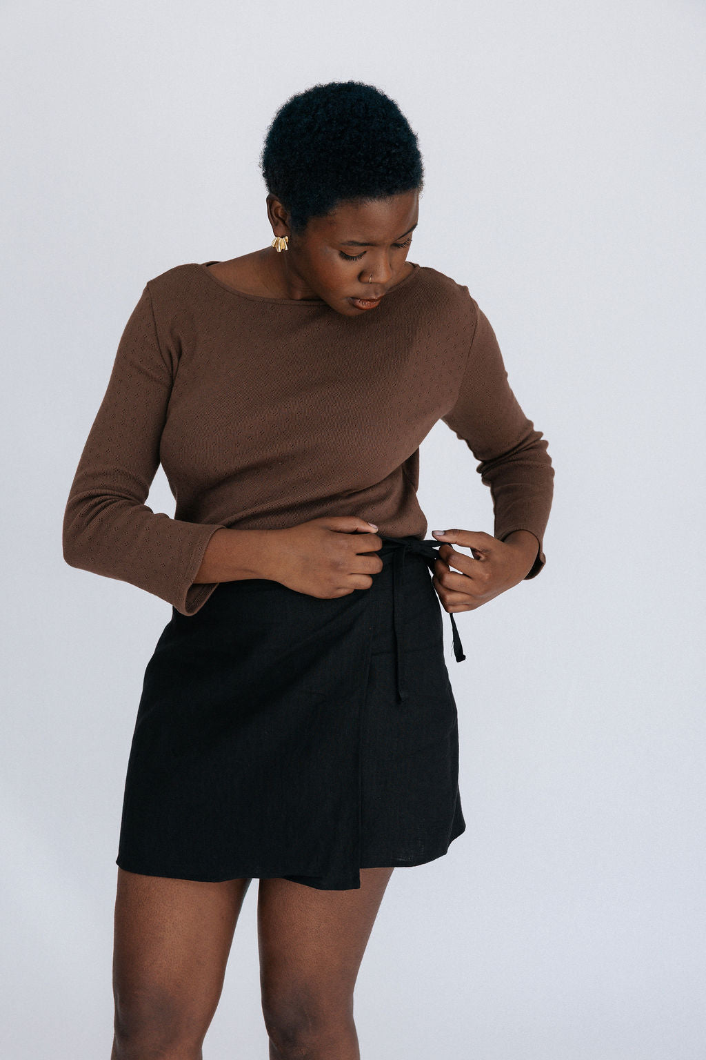 Beck Wrap Skirt | Black