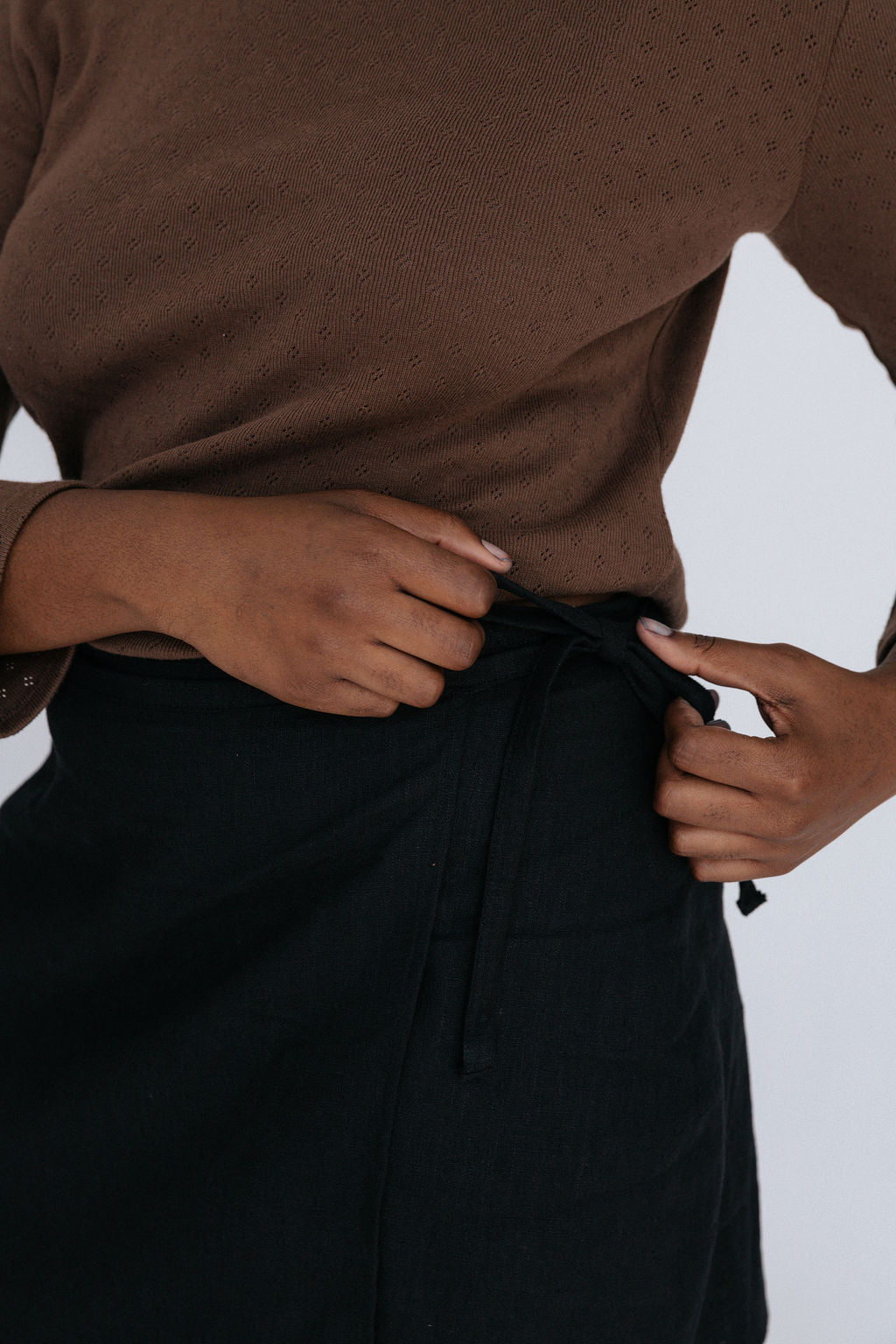 Beck Wrap Skirt | Black