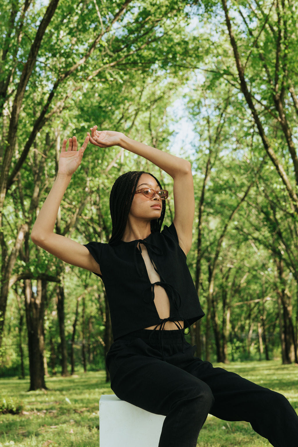 Libby Tie Top | Black