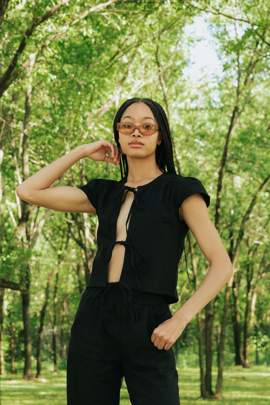 Libby Tie Top | Black