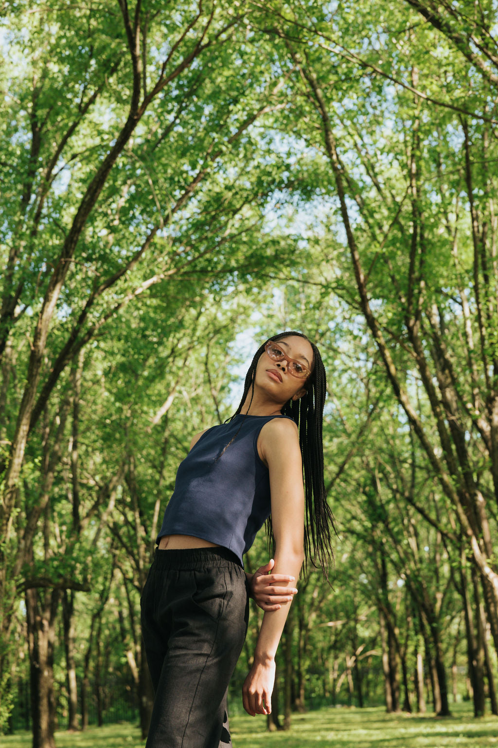 Ruth Boatneck Tank | Navy