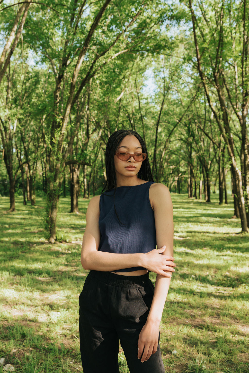Ruth Boatneck Tank | Navy