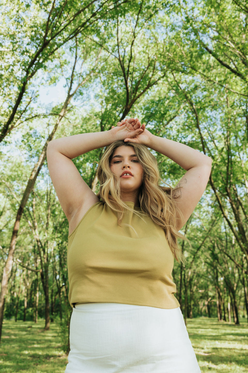 Ruth Boatneck Tank | Chartreuse