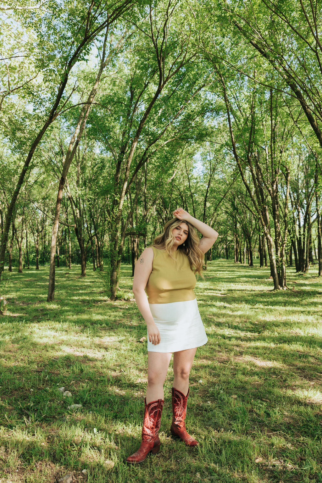 Ruth Boatneck Tank | Chartreuse