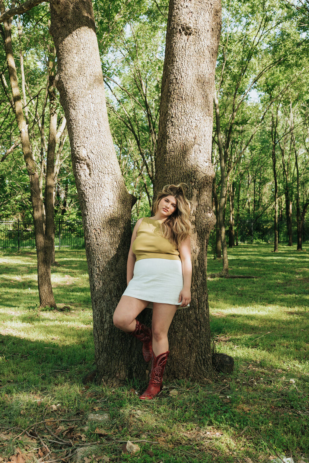 Ruth Boatneck Tank | Chartreuse