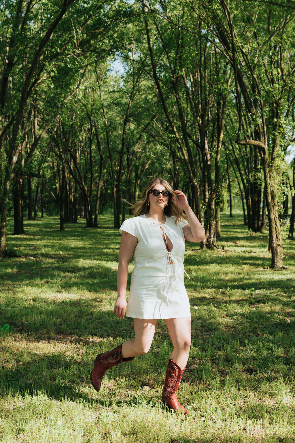 Elliot Mini Skirt | White