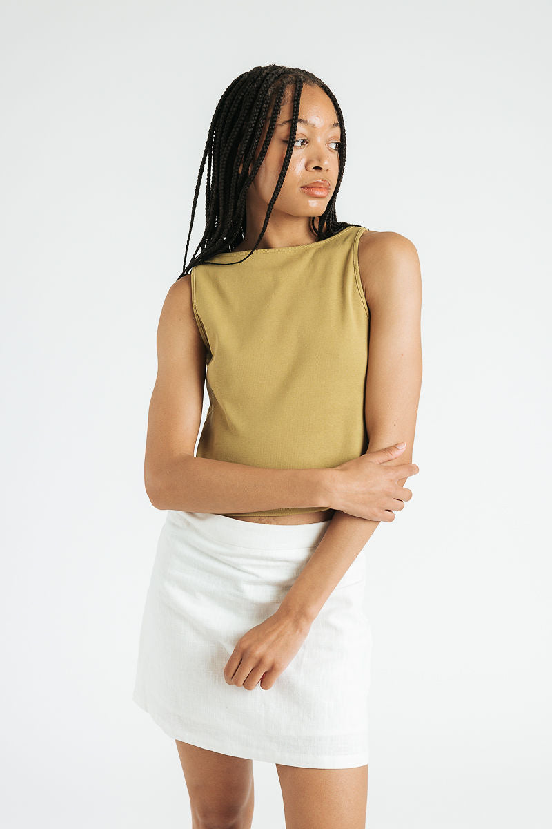Elliot Mini Skirt | White