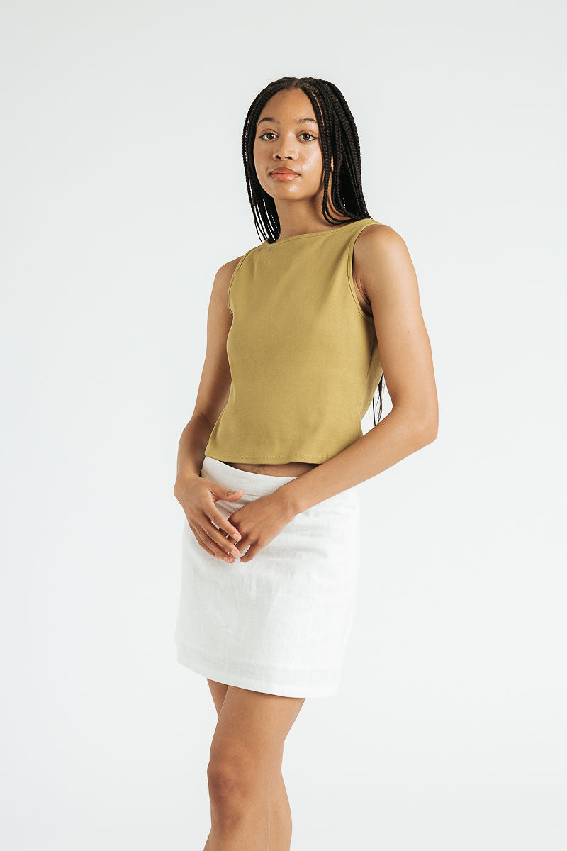 Elliot Mini Skirt | White
