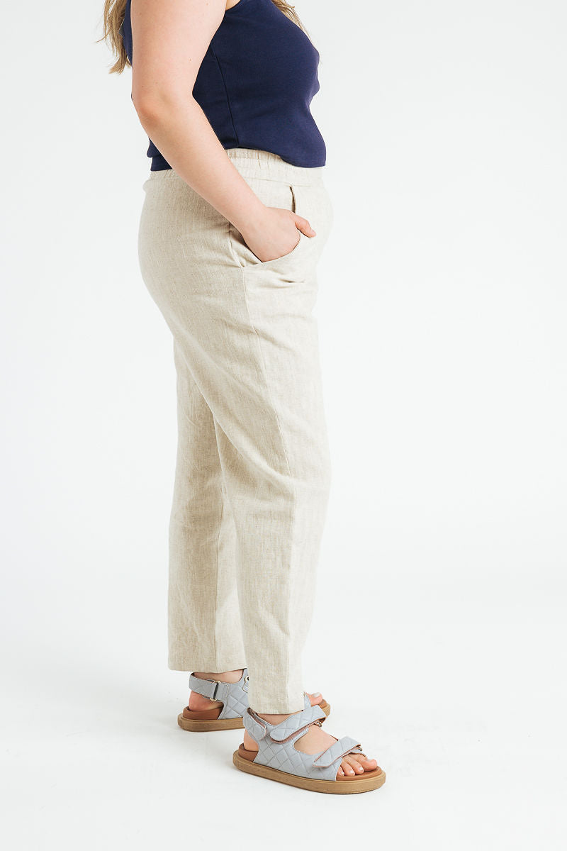 Kate Linen Pant | Sand