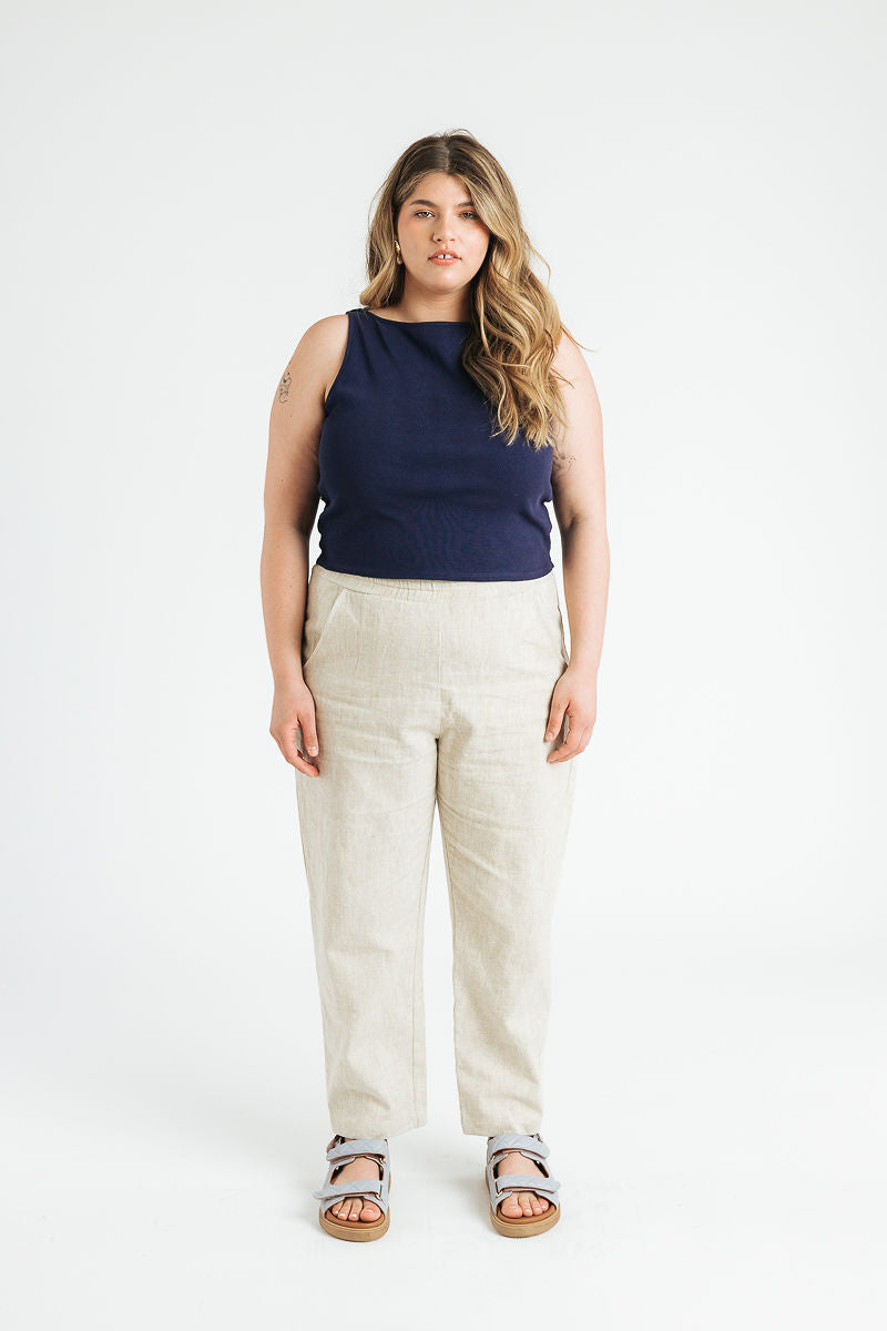 Kate Linen Pant | Sand