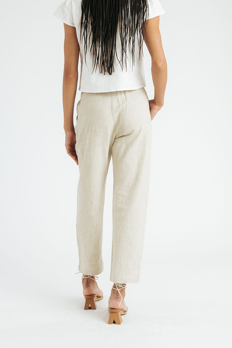 Kate Linen Pant | Sand