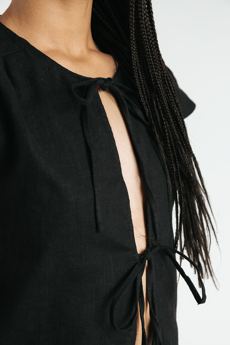 Libby Tie Top | Black