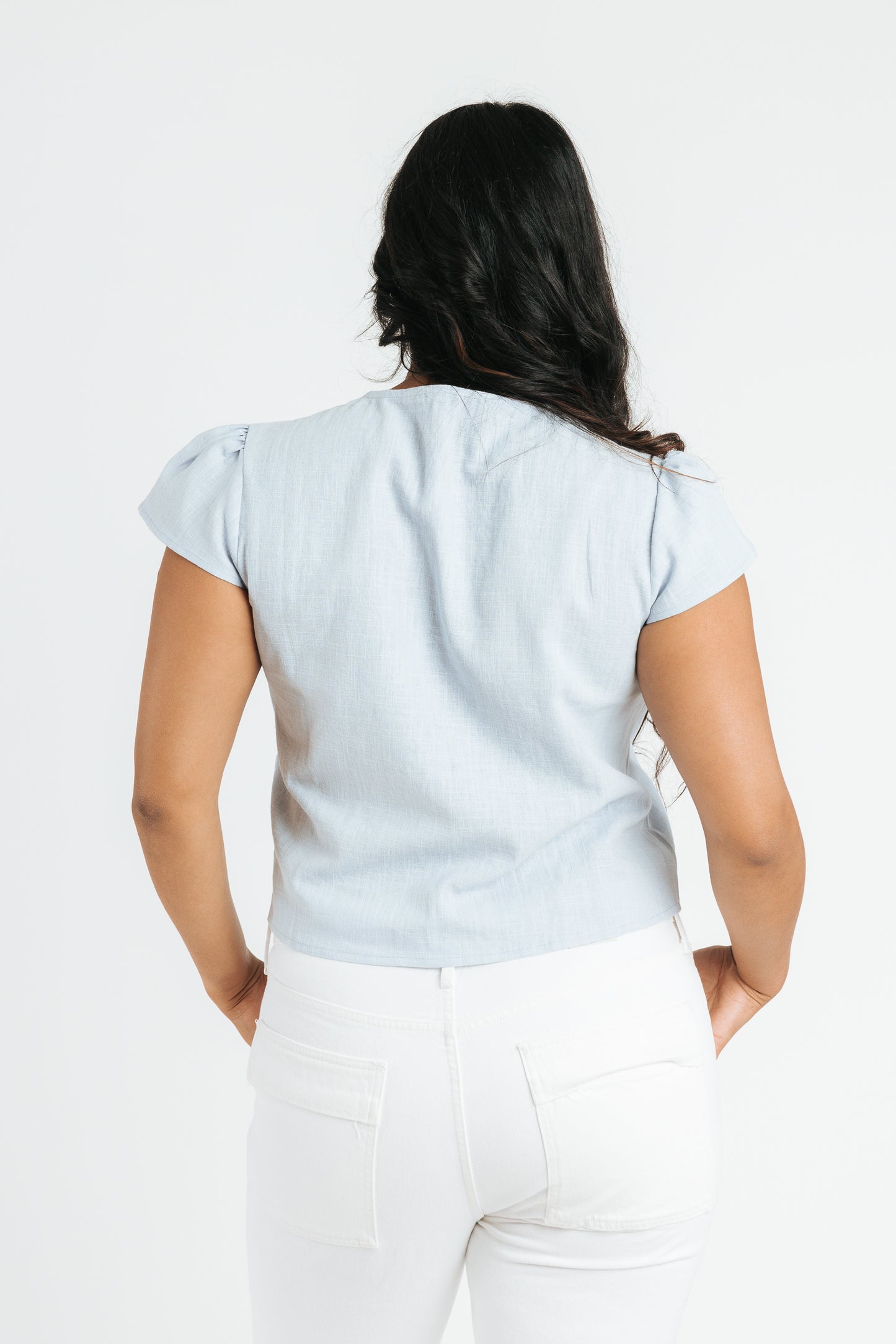 Libby Tie Top | Sky Blue