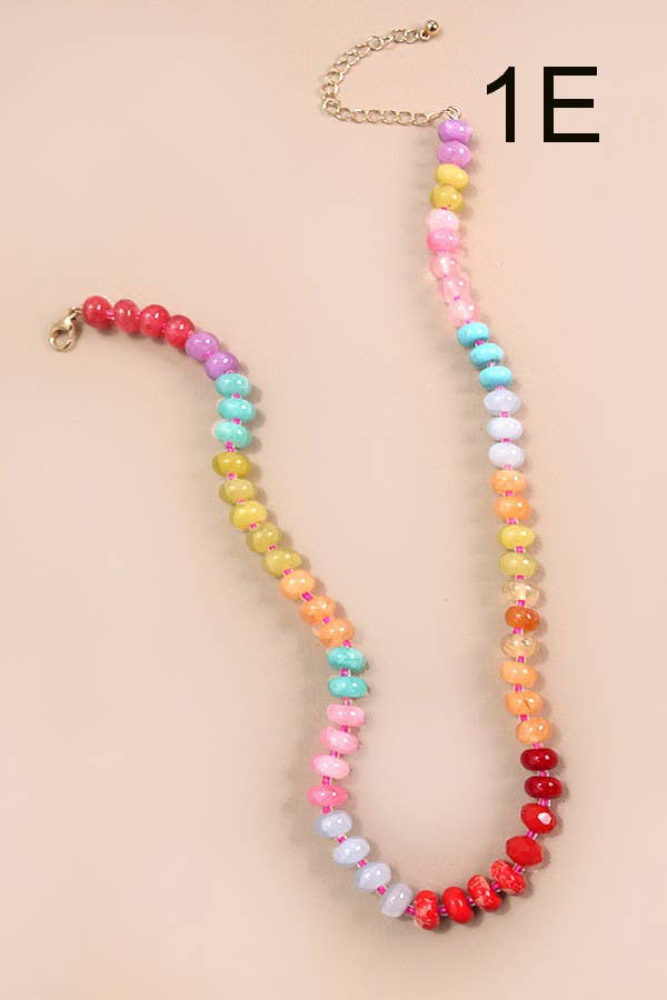 Agate Beaded Necklace