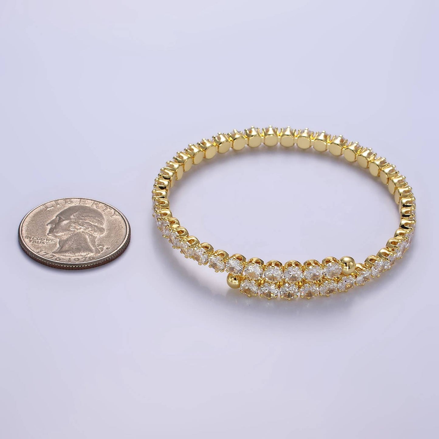 Rhinestone Cuff Bracelet