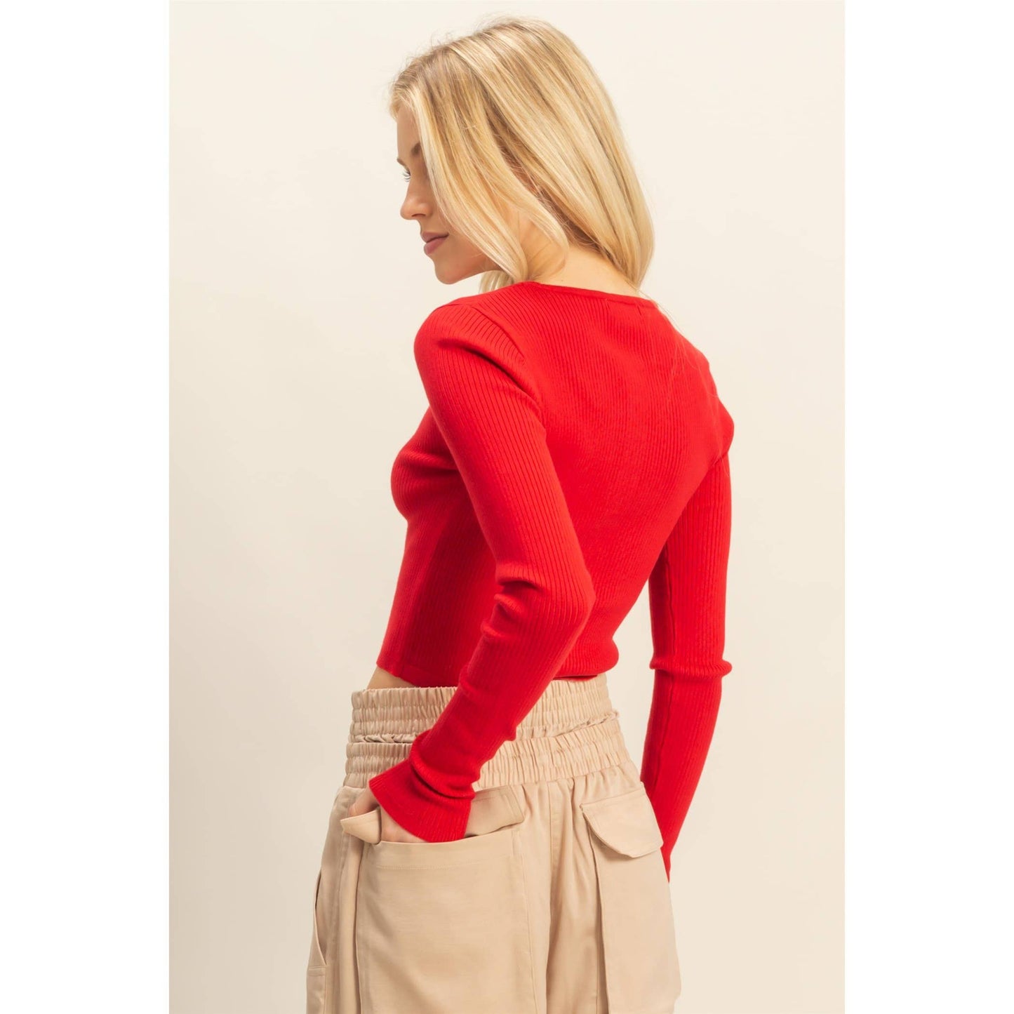 Mona Ribbed Knit Cardigan