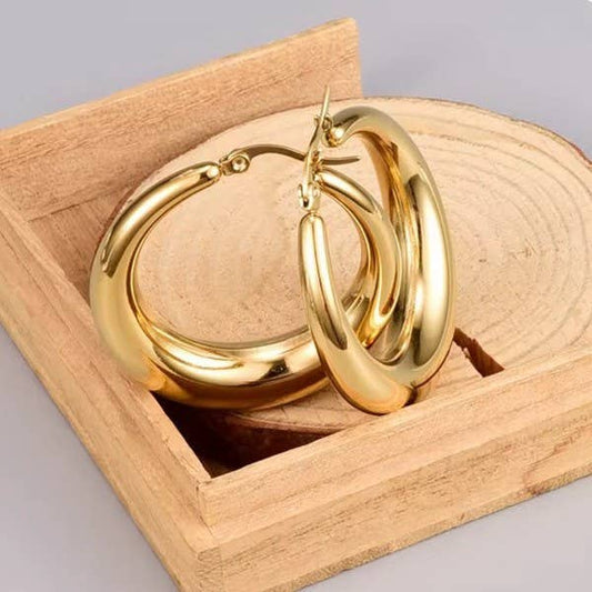 Chunky Hoop Earrings