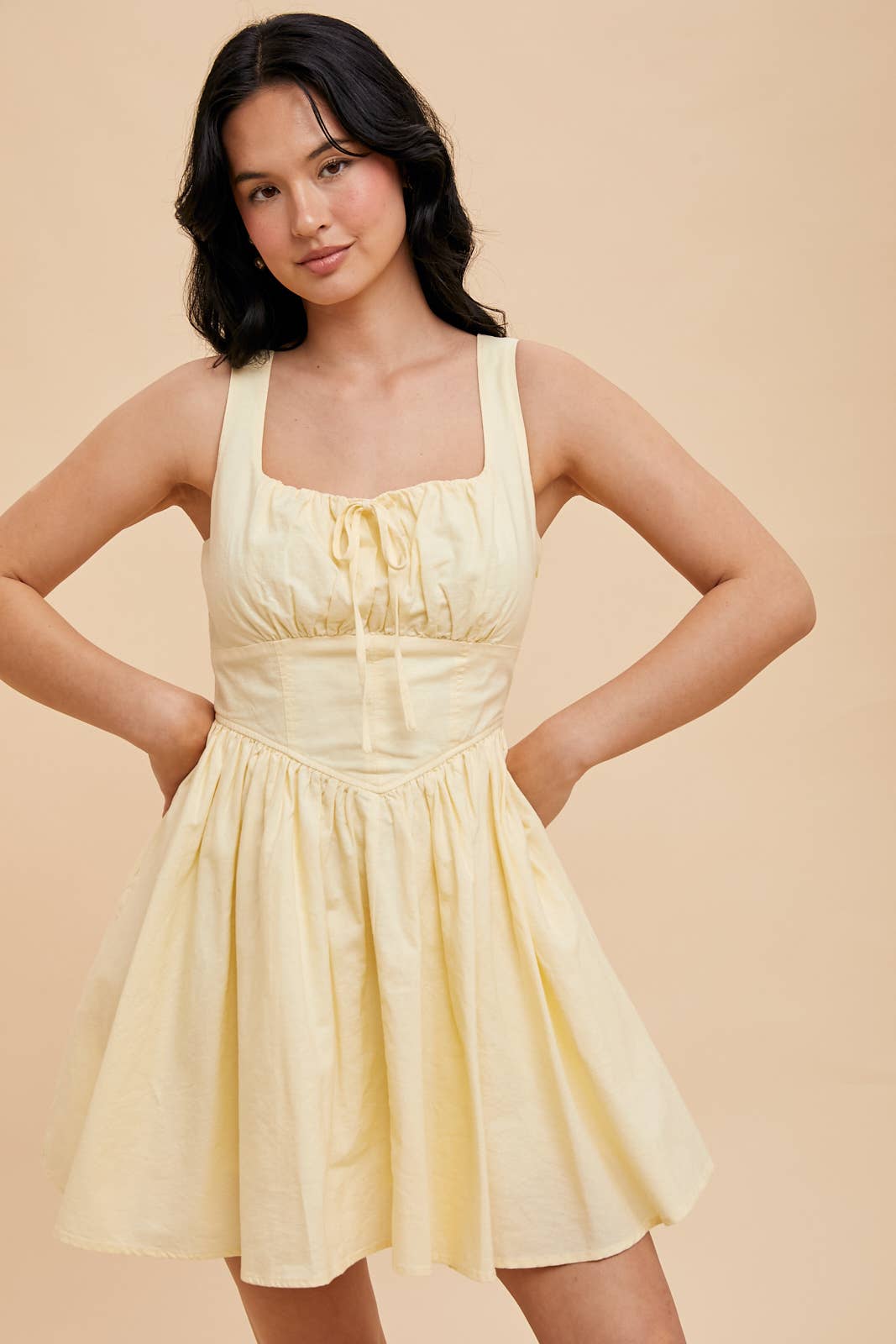 Linen Flared Dress