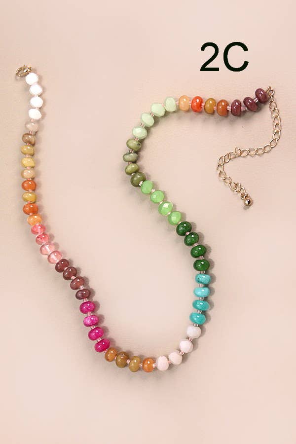 Agate Beaded Necklace