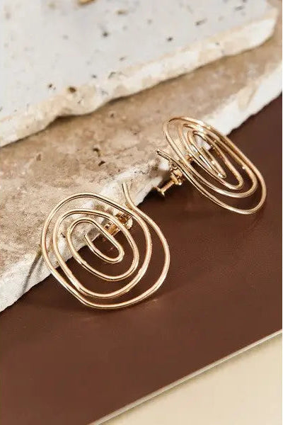 Swirl Statement Earrings
