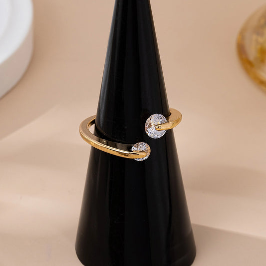 Open Wrap Crystal Ring