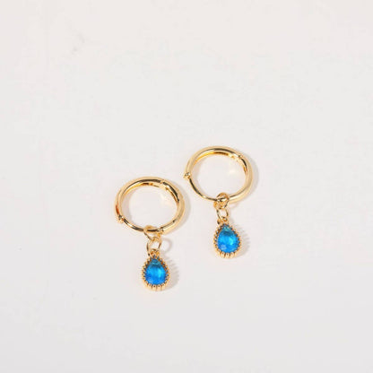 Birthstone Teardrop Earrings