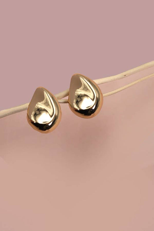 Flat Teardrop Earring