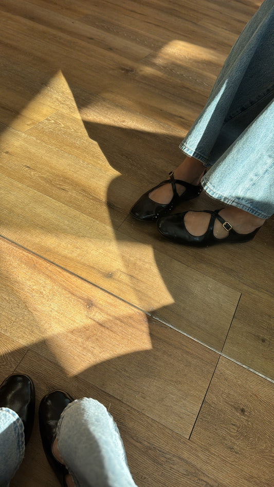 Rebekah Criss Cross Mary Jane Flats